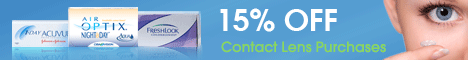 15% off Contact Lenses